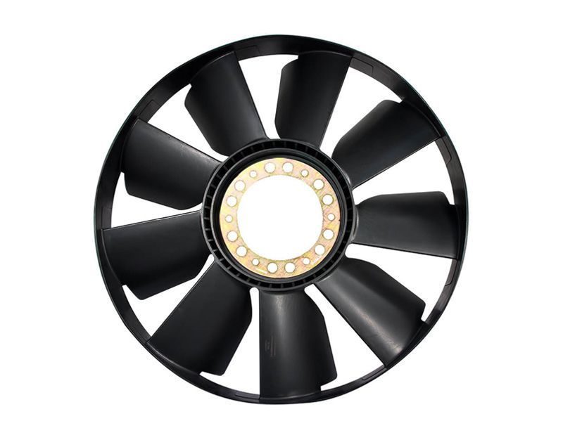 фото крыльчатка вентилятора с обечайкой завод с дв.740.50, 740.51 (с 2007г) 740.60, 61, 62, 63 (045104-1308006-90)ø700мм-9 лопастей 0 2000 2750. 020002750 