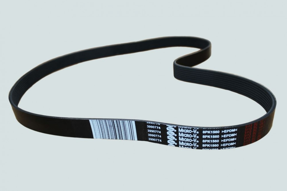 фото ремень 8рк1560 на дв. cummins (3288944, 87033182) аналог 3990774 